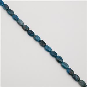 220cts Neon Apatite Fancy Oval Approx 10x11mm to 14x10mm, 38cm Loose Strand
