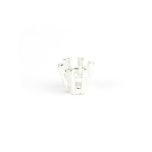 Argentium 6 Claw Double Gallery Collet - 6.00 mm