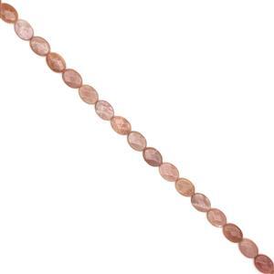 220cts Sunstone Faceted Ovals Approx 18x13mm, 38cm Strand