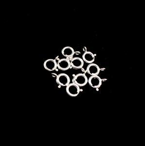 925 Sterling Silver Bolt Ring Clasp - 8mm (10pcs/pk)