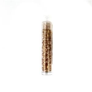 Czech Teacup Beads - Transparent Champagne Lustre, 4x2mm (100pcs)