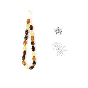 Bobbi Deluxe INC Baltic Cognac Amber Bobbi Beads,  925 Spacer Beads & Clasps
