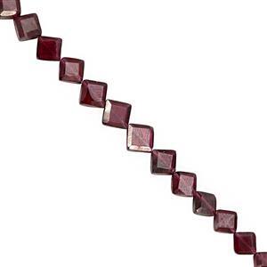 40cts Rhodolite Garnet Center Drill Graduated Faceted Kite Approx 5 to 6mm, 31cm Strand