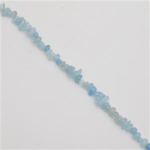 100cts Aquamarine Small Nuggets Approx 6x4 to 12x6mm, 38cm Strand