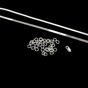 935 Argentium Finest Silver Woven Strip Loop Necklace Kit