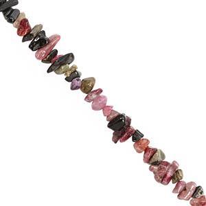 360cts Multi-Colour Tourmaline Bead Nugget Approx 2.5x1.5 to 10x2.5mm, 100inch Strand