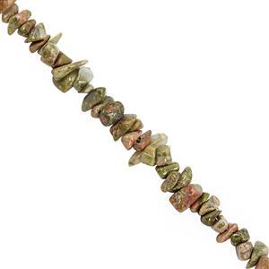 420cts Unakite Bead Nugget Approx 3x2 to 9x5mm, 100inch Strand