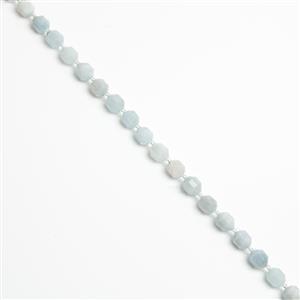 170cts Amazonite Fancy Faceted Beads Approx 10x9mm, 38cm