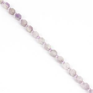 70cts Lavender Amethyst Faceted Satellite Beads Approx 5x6 - 6x7mm, 38cm strand