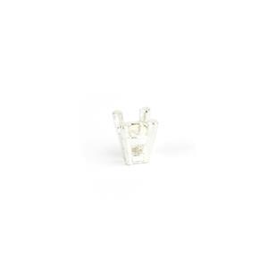 Argentium 4 Claw Double Gallery Collet - 4.00 mm