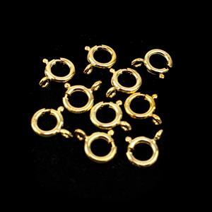 Gold Plated 925 Sterling Silver Bolt Ring Clasp - 8mm (10pcs/pk)
