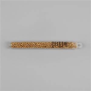 Galvanised Gold Miyuki Duracoat Seed Beads 8/0 (22GM/TB)