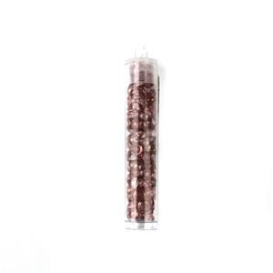 Czech Teacup Beads - Transparent Topaz Pink Lustre, 4x2mm (100pcs)