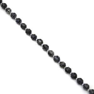 175cts Larvikite Faceted Satellite Beads Approx 9x10mm, 38cm Strand