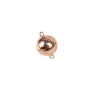 Rose Gold Plated 925 Sterling Silver Magnetic Clasp - 12mm (1pc)