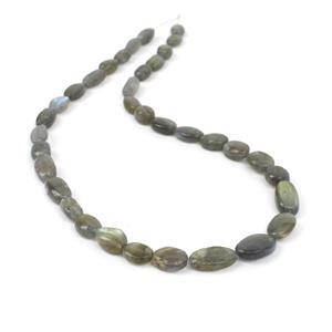 115cts Canadian Labradorite Tumble Nuggets Approx 8x7mm to 14x10mm, 38cm Strand