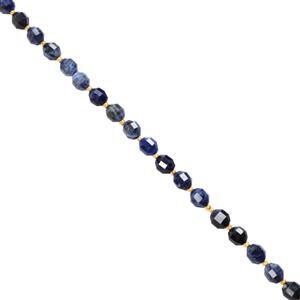 150cts Sodalite Fancy Faceted Beads Approx 10x9mm, 38cm Strand