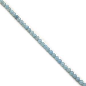 80cts Aquamarine Micro Faceted Rounds Approx 6mm, 38cm
