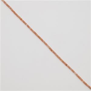15cts Golden Spot Sunstone Faceted Rondelles Approx 2.7x2mm, 38cm Strand